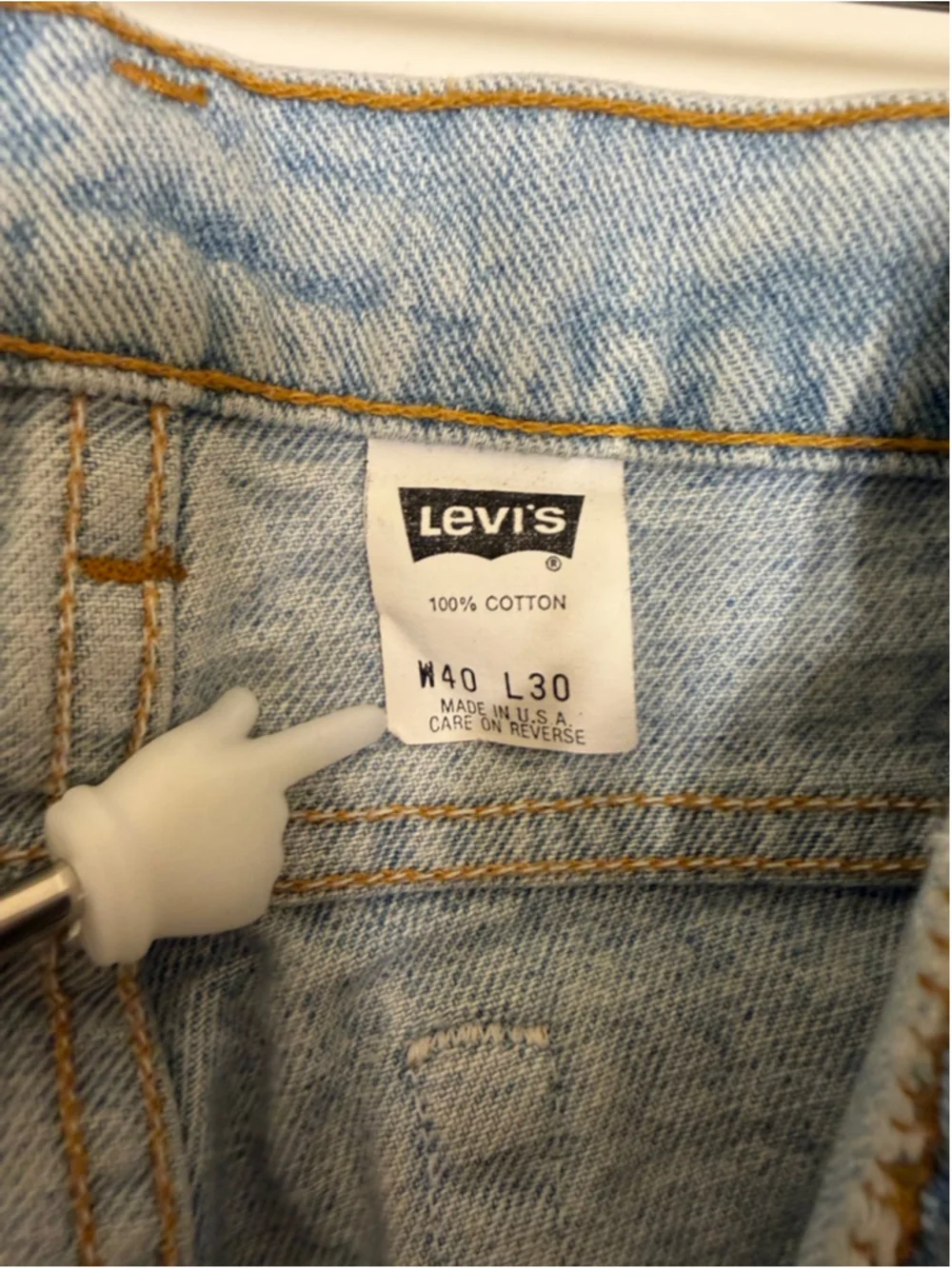 Levi’s 550 Relaxed Fit Jeans USA Made Men 40x30 Light Wash Denim Vintage Cotton